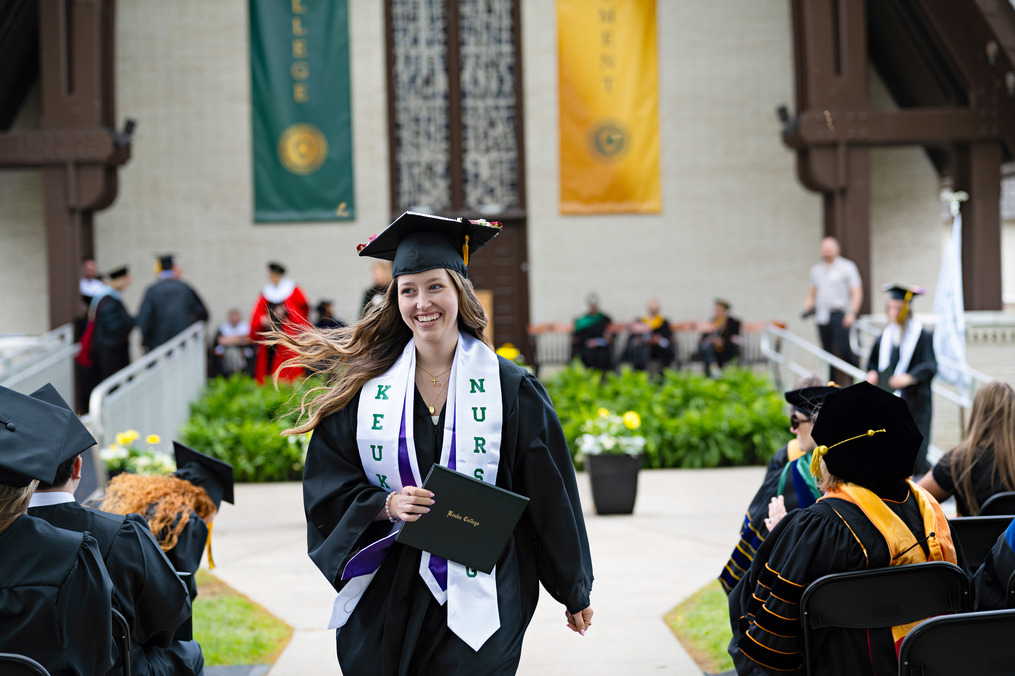 Recent Keuka College graduate Chloe Sears is a registered nurse in the University of Rochester Medical Center Division of Palliative Care. 