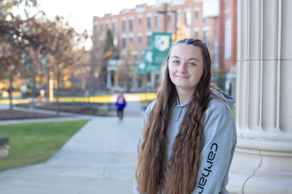 Grayce PierceAs she prepares to graduate this month, Grayce Pierce said her Field Period experience have highlighted a variety of career paths. "I did a Field Period at the Wayne County BOCES with the behavioral issues students," she said. "Those students helped me realize, 'Oh, maybe I want to help kids.' And then at the Yates County Probation office, I was working with juveniles and adults and that kind of made me realize like I don't mind working with either population."